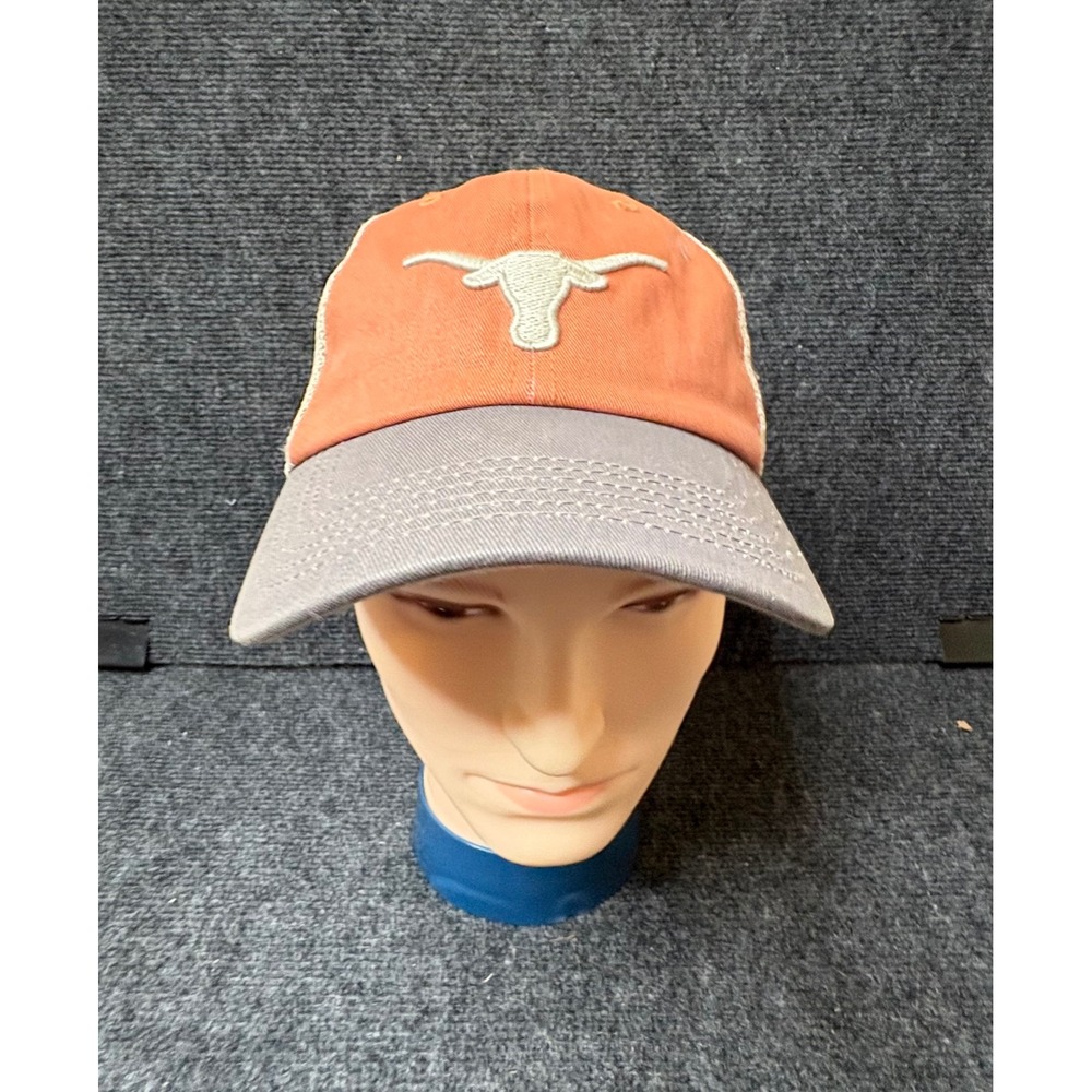 Top of the World Texas Longhorns Trucker Hat Orange Grey Snapback Cap 3291